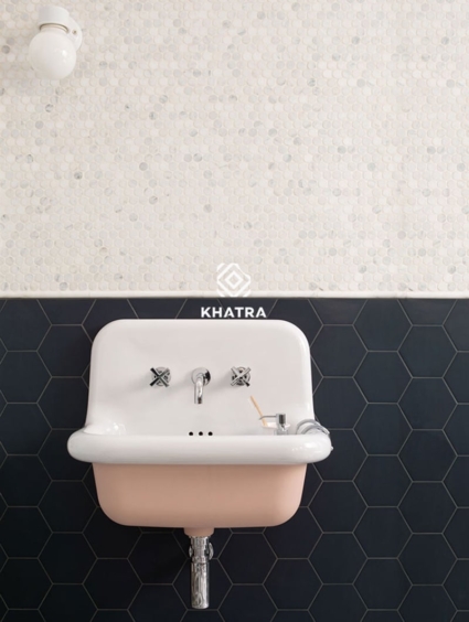 Phối lục giác và Mosaic ốp chân tường Phối lục giác và Mosaic ốp chân tường
