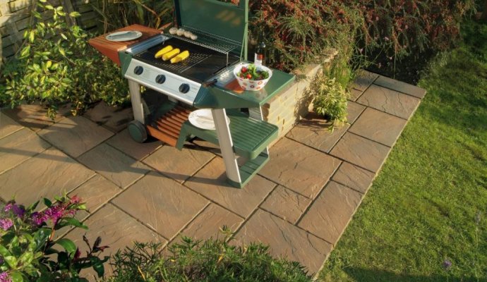 High anti-slip courtyard tile