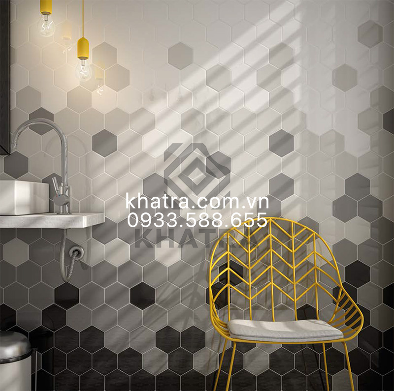 gạch lục giá phồi tường