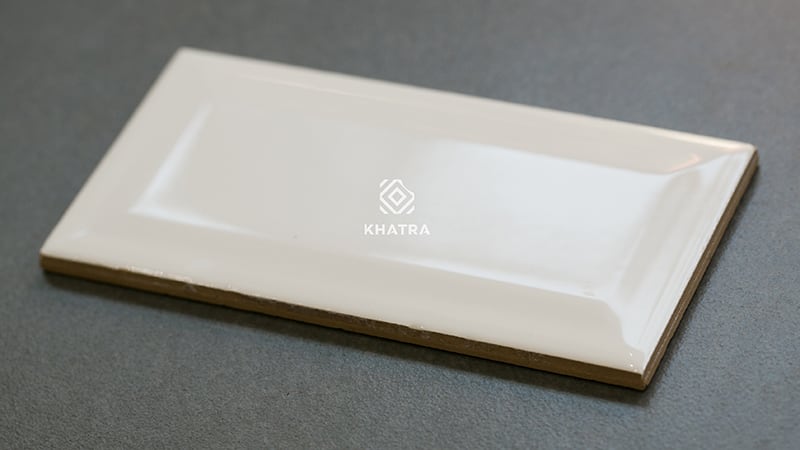 Gạch thẻ Glossy White 75x150