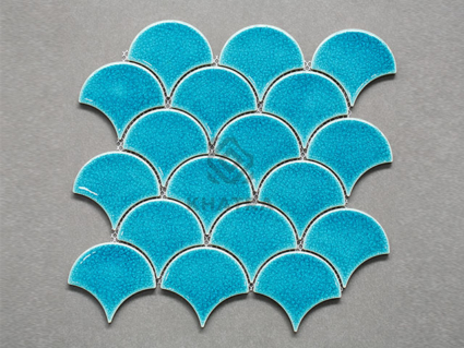 Gạch vảy cá Aqua Blue Gạch vảy cá Aqua Blue