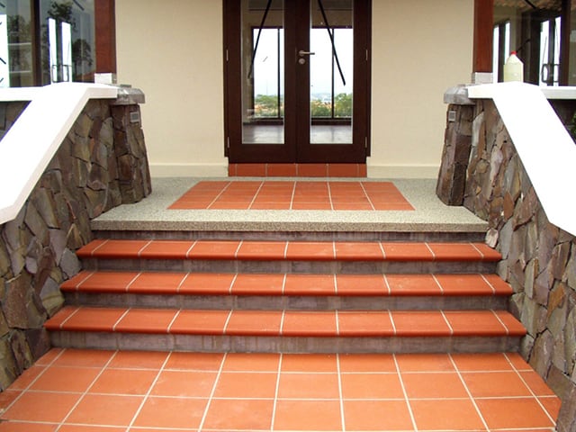 Gạch đỏ lát sân giá rẻ