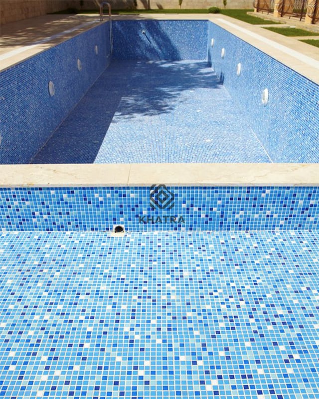 Phối cảnh gạch Mosaic ốp hồ bơi Royal Collection
