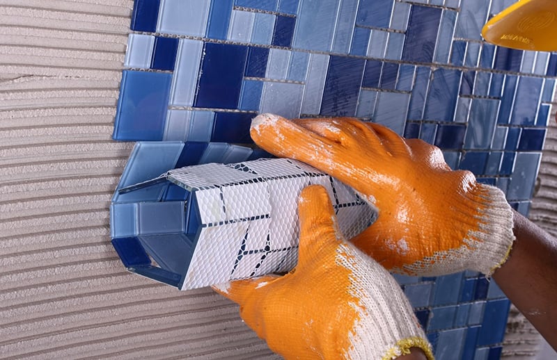 Các bước thi công gạch Mosaic cơ bản