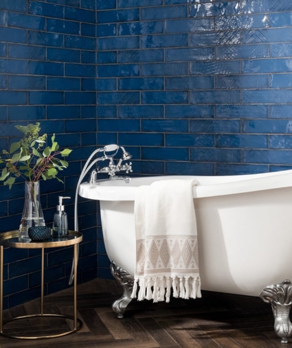Gạch mosaic màu Space phối gạch gỗ Gạch mosaic màu Space phối gạch gỗ