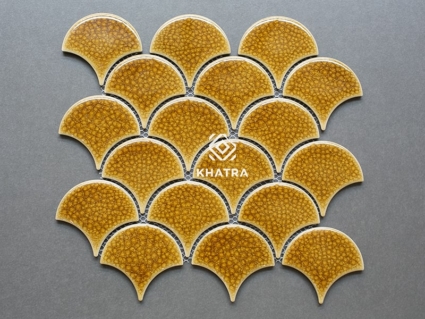 Gạch vảy cá men rạn Gold Gạch vảy cá men rạn Gold