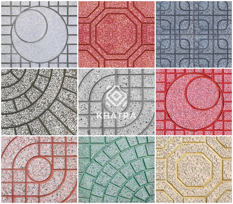Map các mẫu gạch Terrazzo
