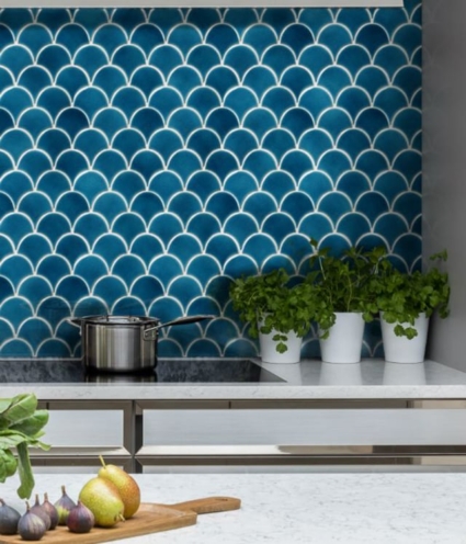 Gạch vảy cá Turkish trang trí bếp Gạch vảy cá Turkish trang trí bếp