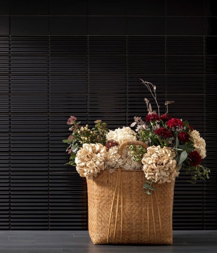 Gạch Mosaic Midnight ốp tường bếp