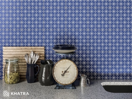 Mẫu gạch bông Indigo màu Classic Blue