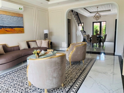 Gạch bông P201D lát nền phòng khách