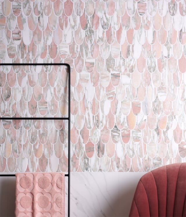 Lông vũ Marble Pink trang trí Lông vũ Marble Pink trang trí