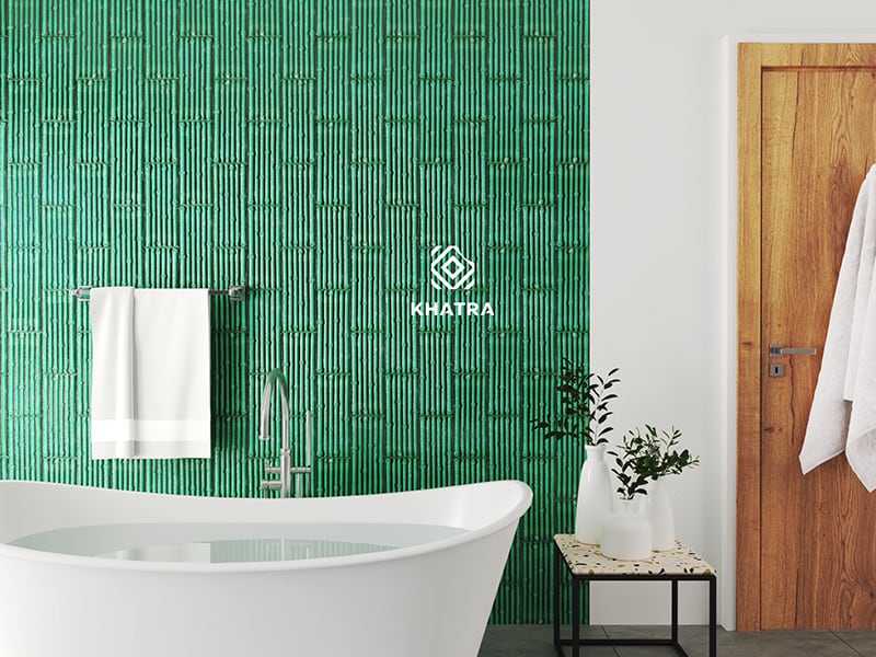 Gạch Bamboo ốp tường nhà tắm