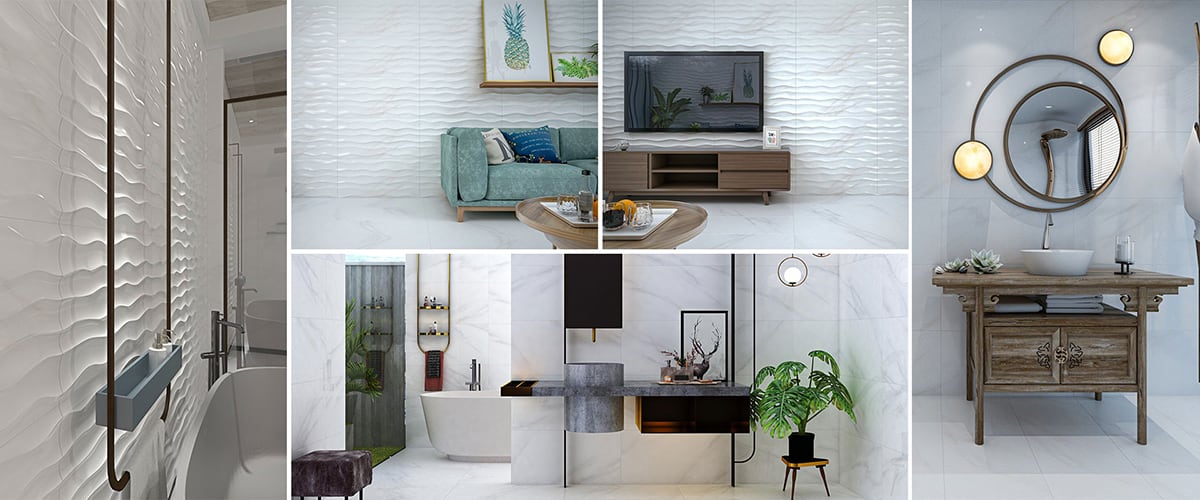 Gạch Ceramic ốp lát không gian nhà ở
