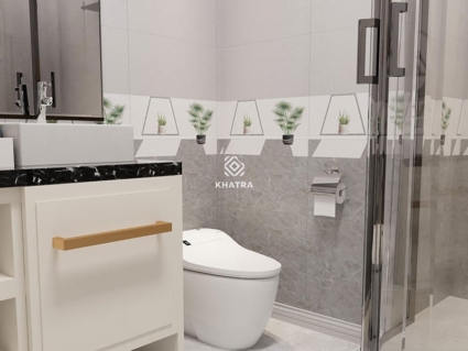Gạch Ceramic 30×60 phối điểm ốp tường Gạch Ceramic 30x60 phối điểm ốp tường