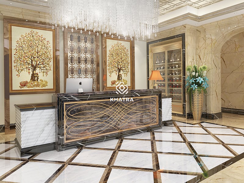 Gạch Marble lát nền màu trắng