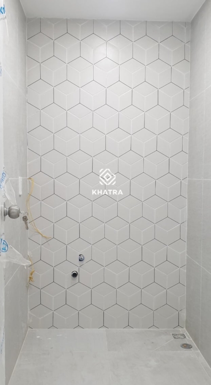 Gạch lục giác 3D035 ốp tường toilet