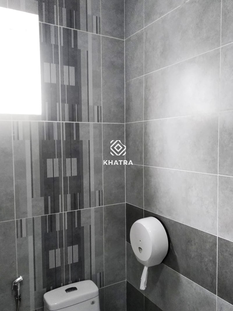 Phối các mẫu gạch men ốp tường Toilet