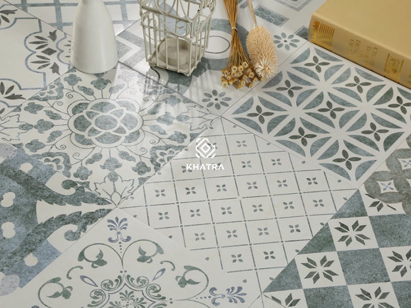 Mẫu gạch bông Porcelain KHA04 Mẫu gạch bông Porcelain KHA04