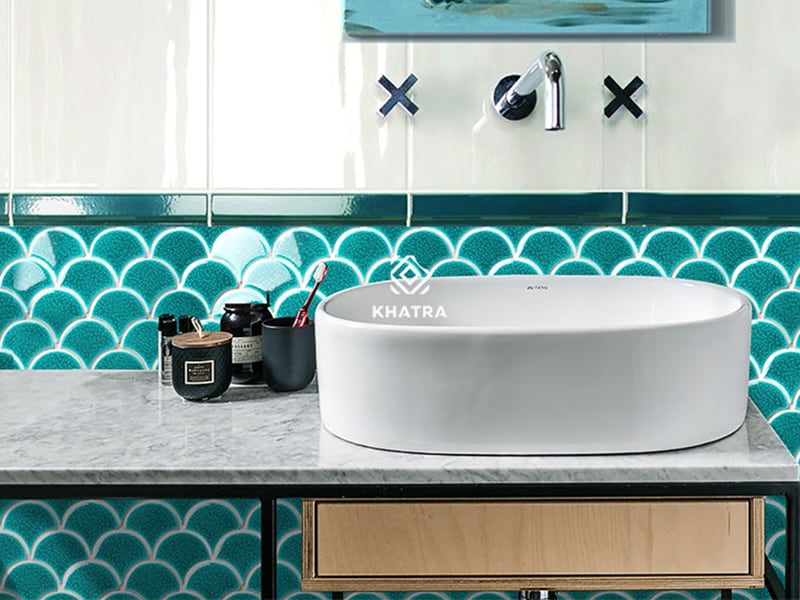 Gạch vảy cá Teal 9001