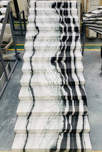 Gạch giả đá Marble lót cầu thang