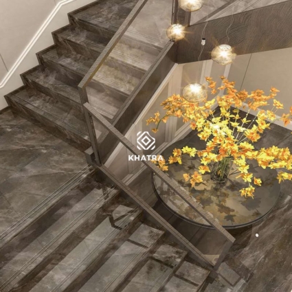 Gạch giả đá Marble lót cầu thang