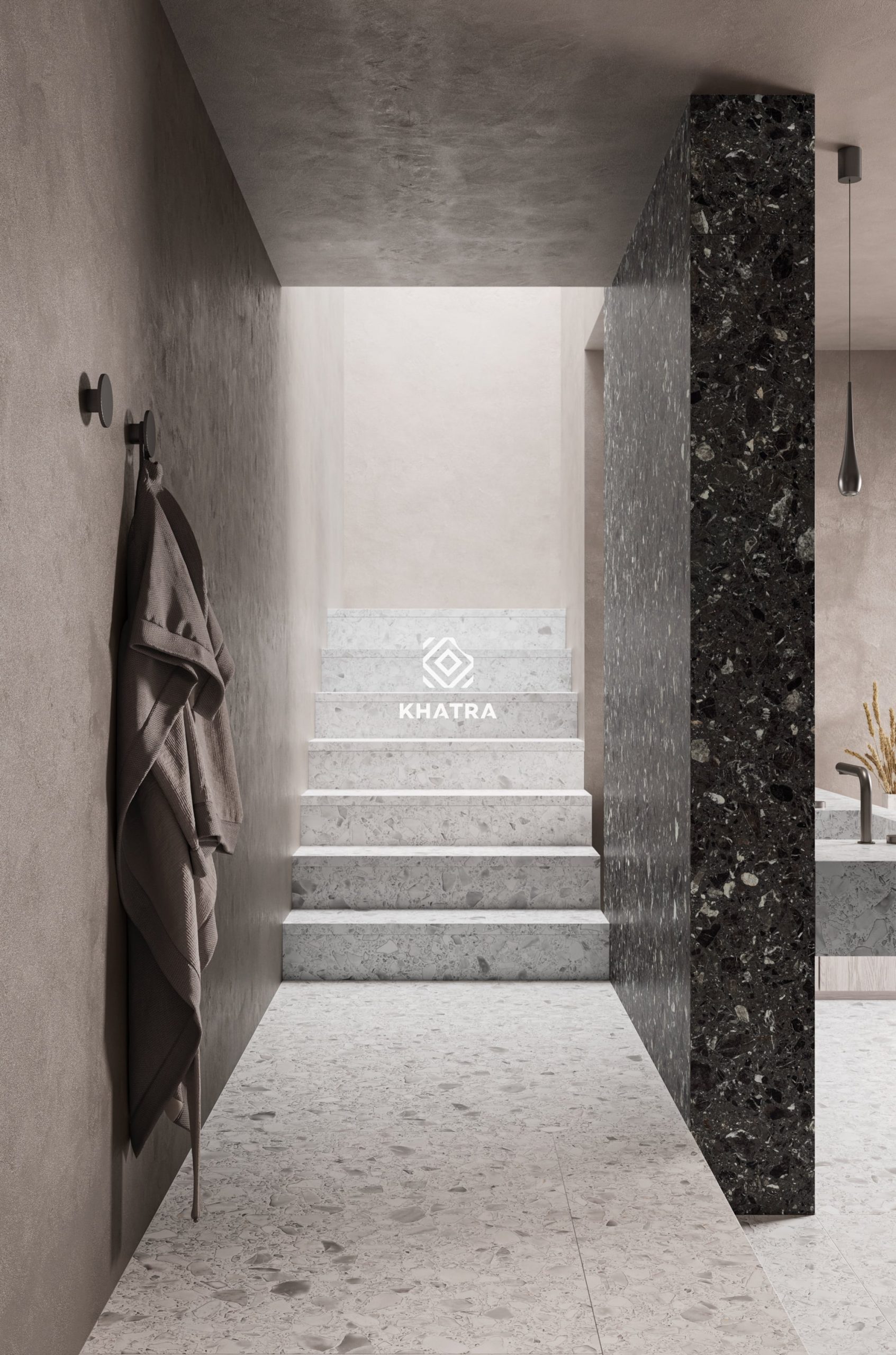 Gạch Terrazzo lát nền cầu thang