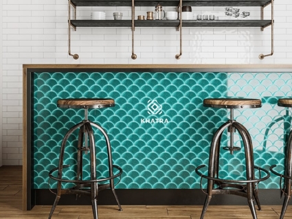 Gạch vảy cá Teal