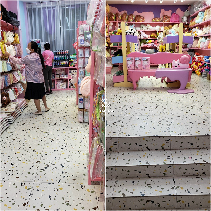 Gạch Terrazzo D6632 lát nền shop Concung