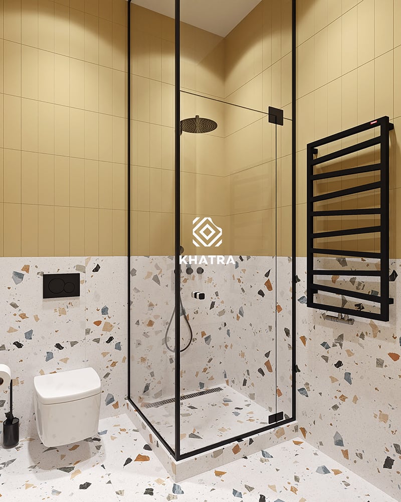 Gạch Terrazzo KHA-126052 phối thẻ BT4
