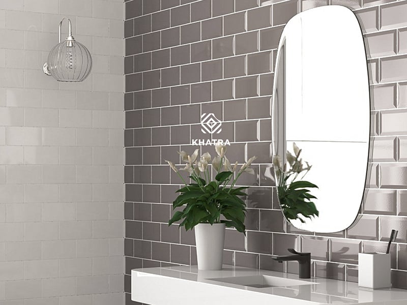 Gạch thẻ màu Grey 75x150