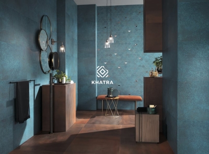Oxidized Metal xanh lam Metallic Tiles là gì?