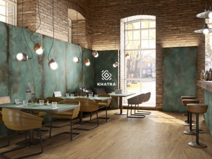 Gạch Metal xanh mint ốp tường Metallic Tiles là gì?