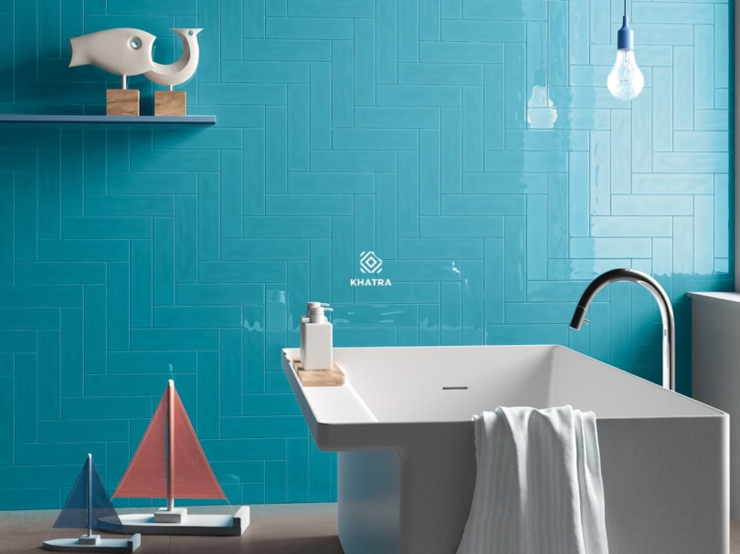 Gạch thẻ gợn 68x280 Light Blue