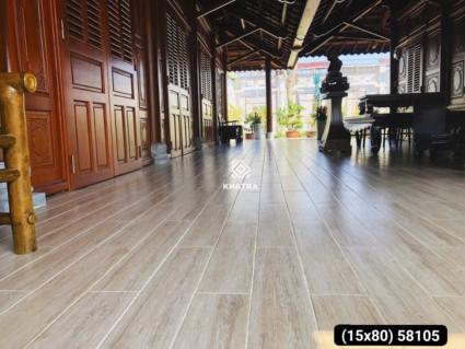 Hình gạch gỗ KHA-58105 lát nền