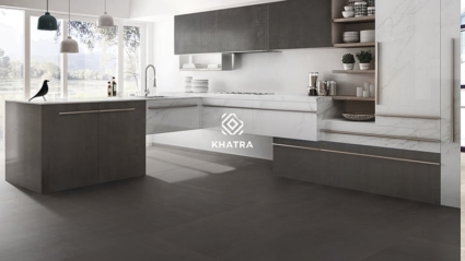 Metal tiles kết hợp gạch Marble Metal tiles kết hợp gạch Marble