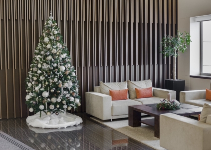 Trang trí Noel cho khu vực lễ tân công ty Trang trí Noel cho khu vực lễ tân công ty
