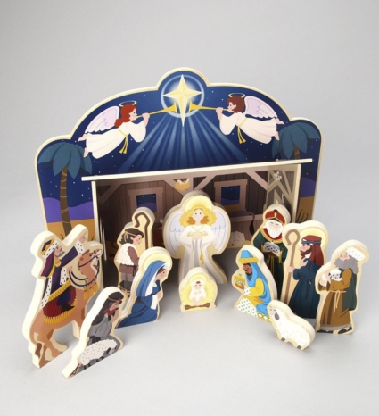 Tượng trang trí Noel bằng giấy cho văn phòng