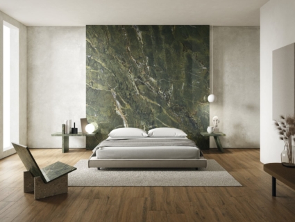 Gạch Marble Green ốp mảng nhấn phòng ngủ Gạch Marble Green ốp mảng nhấn phòng ngủ