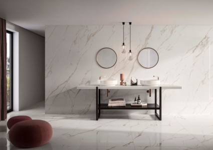 White Marble ốp tường nhà tắm White Marble ốp tường nhà tắm