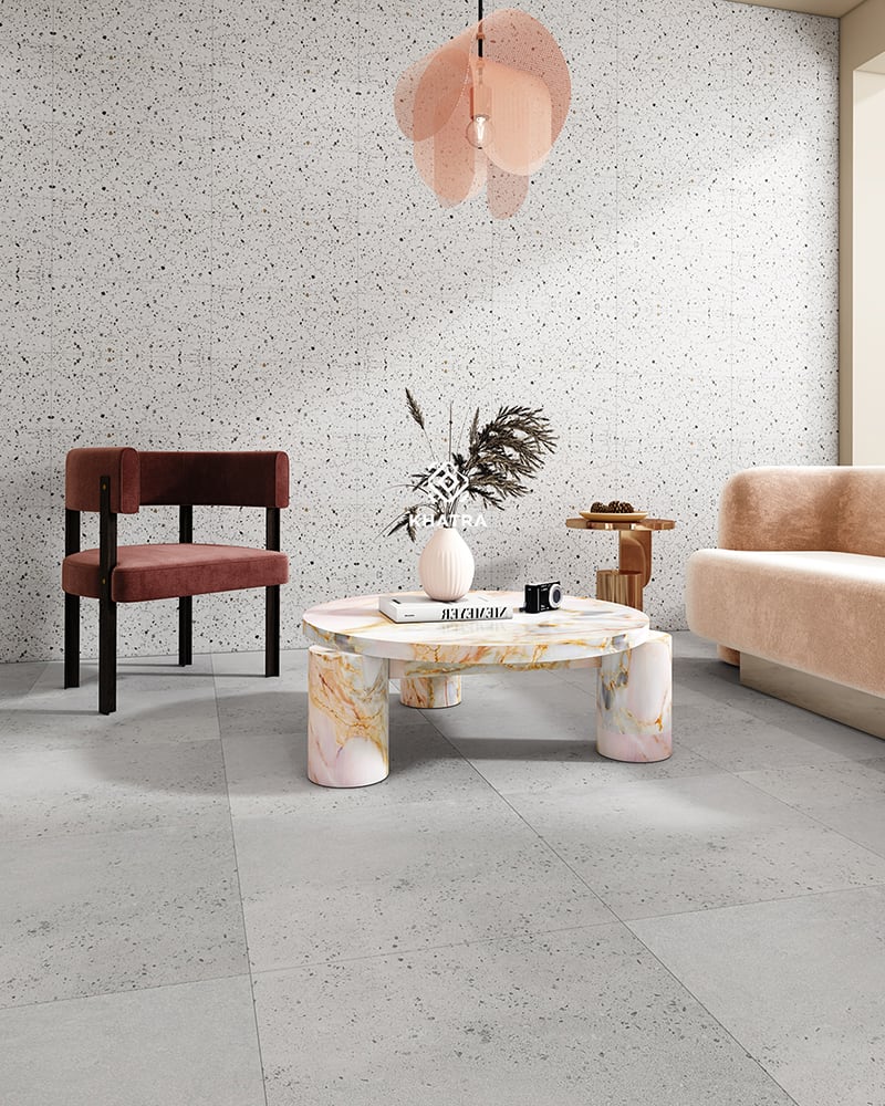 Phối gạch Granite 9R-1SP66H09 và Terrazzo D21637-N1