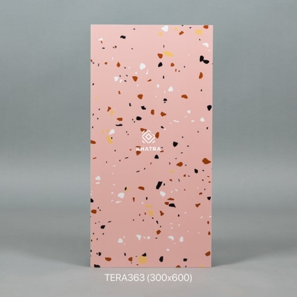 Gạch Terrazzo hồng ốp tường TERA363