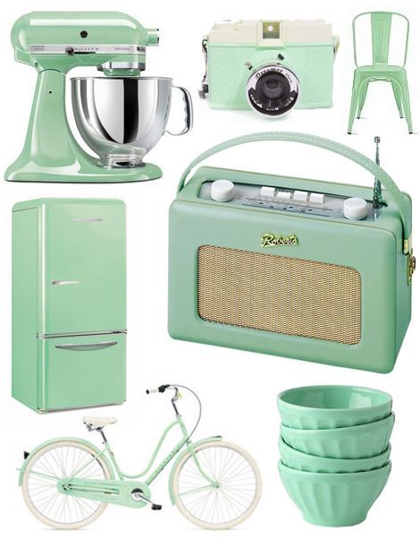 Các món đồ Decor màu Mint Green