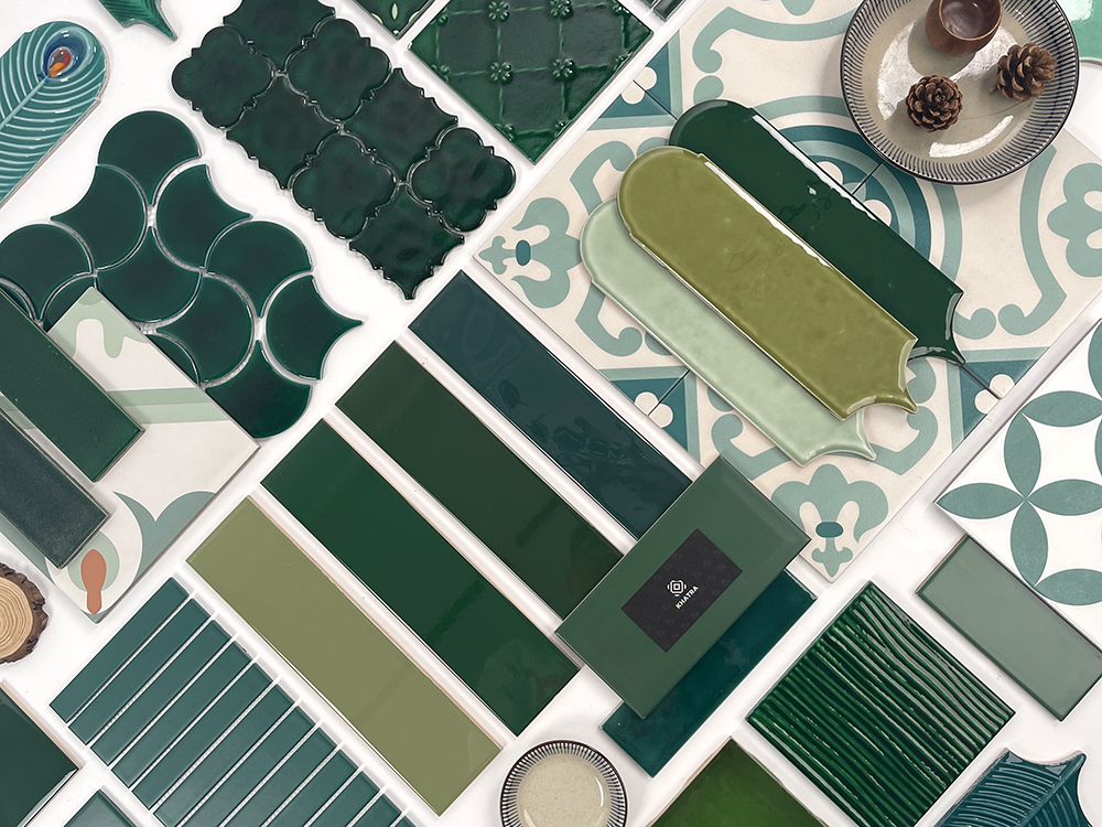 Flatlay gạch trang trí Go Green