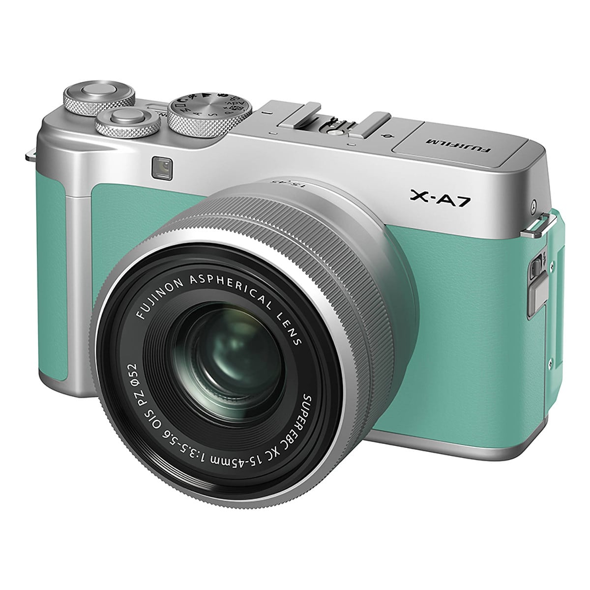 Máy ảnh Fujifilm X-A7 ống kính XC 15-45mm màu xanh bạc hà