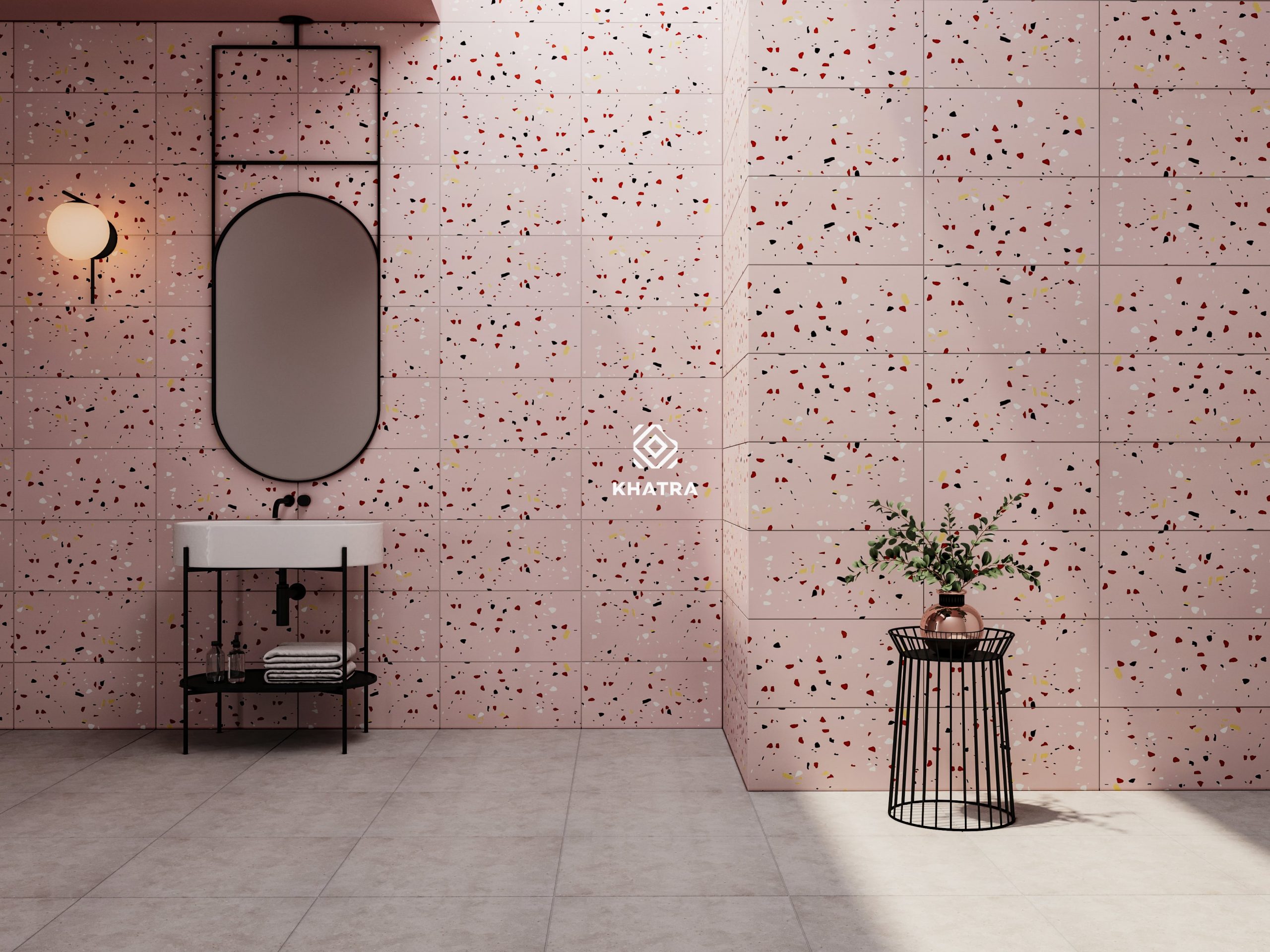 Gạch TERA363 phối gạch Granite FN6050