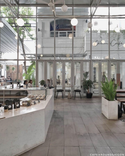 Ollin Cafe với nền gạch Granite Ollin Cafe với nền gạch Granite