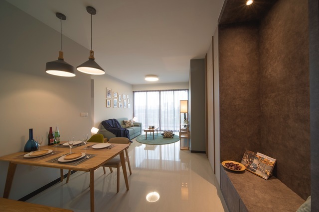 Căn hộ chung cư với thiết kế tận dụng ánh sáng tự nhiên Căn hộ chung cư với thiết kế tận dụng ánh sáng tự nhiên