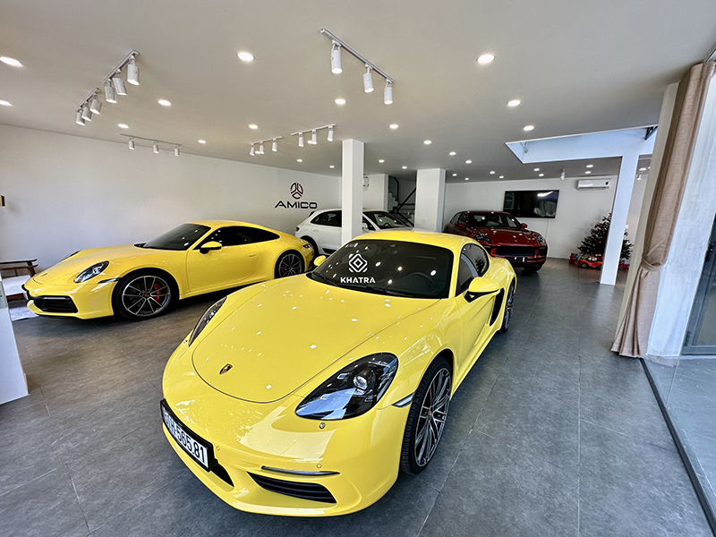 Mẫu gạch 12620 lát nền showroom xe hơi