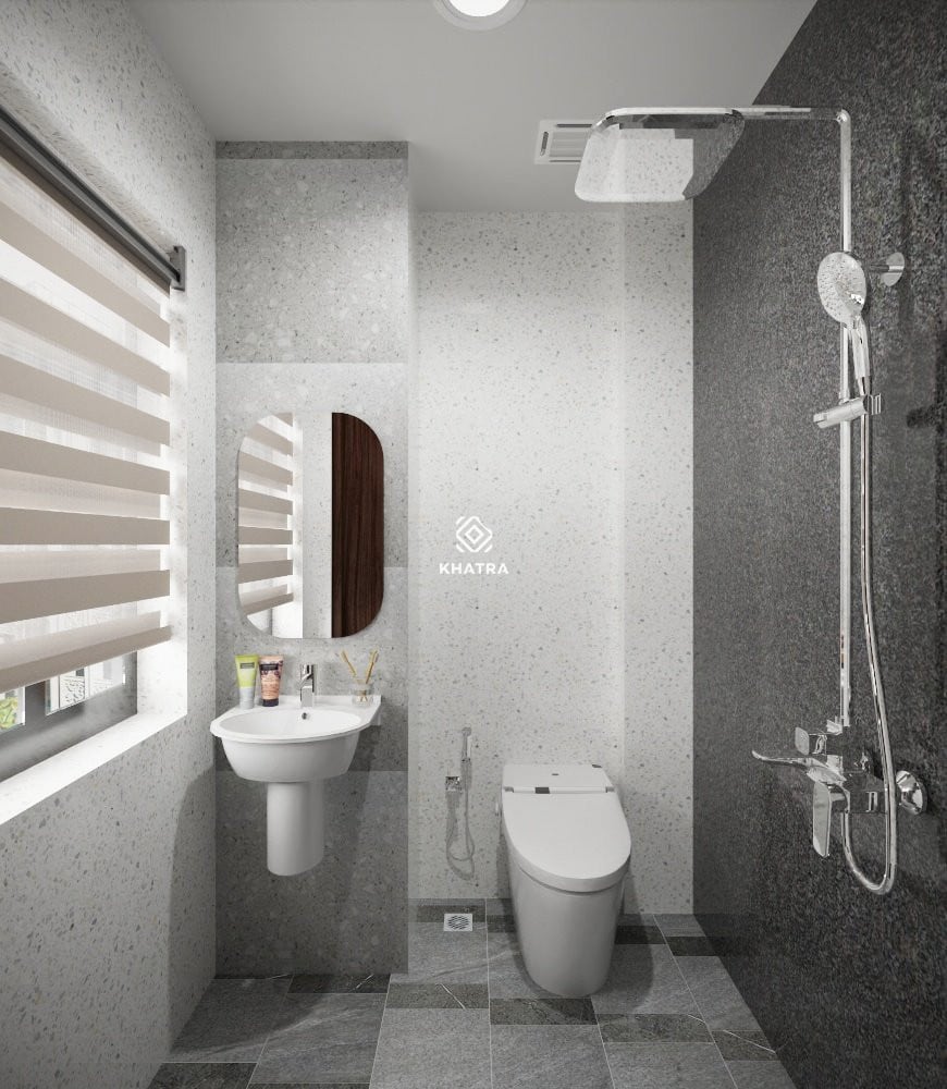 Gạch Terrazzo D6604 phối D6606 ốp lát nhà tắm Gạch Terrazzo D6604 phối D6606 ốp lát nhà tắm
